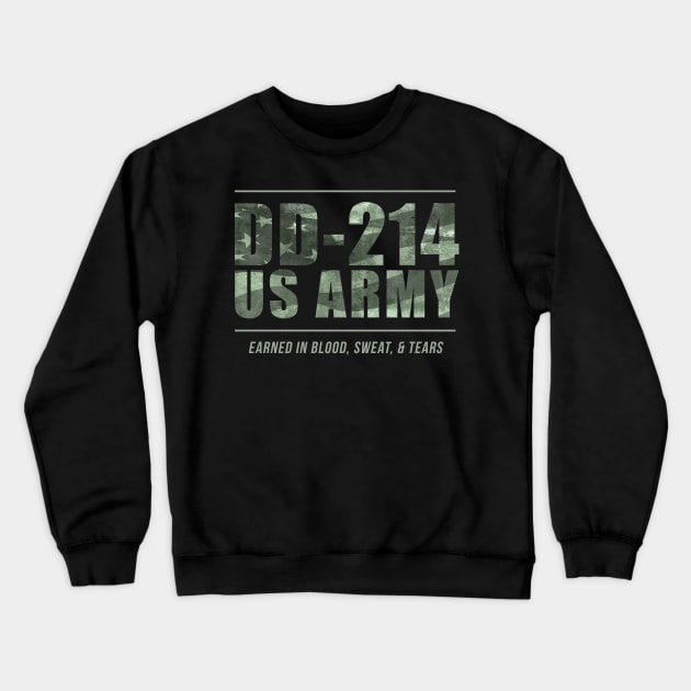 DD-214 US Army Crewneck Sweatshirt by Victor Wear